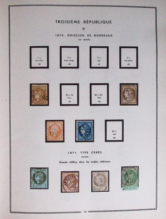 1849-1979, Collection de France en deux classeurs Moc,
