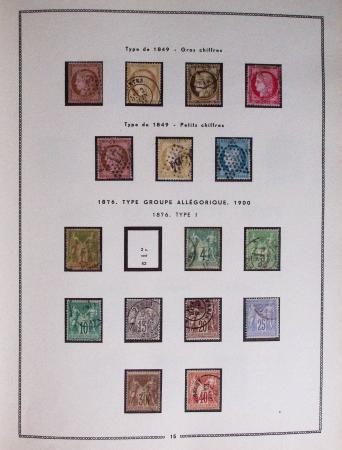 1849-1979, Collection de France en deux classeurs Moc,