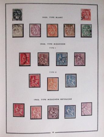 1849-1979, Collection de France en deux classeurs Moc,