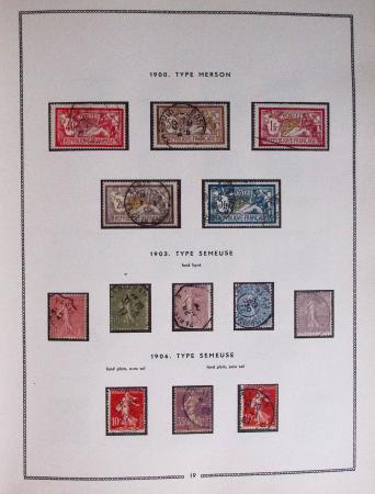 1849-1979, Collection de France en deux classeurs Moc,