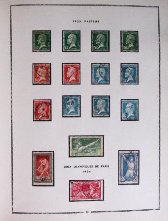 1849-1979, Collection de France en deux classeurs Moc,