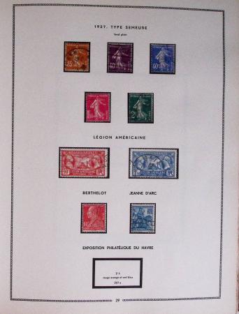 1849-1979, Collection de France en deux classeurs Moc,