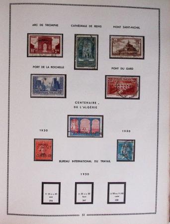 1849-1979, Collection de France en deux classeurs Moc,