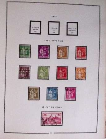 1849-1979, Collection de France en deux classeurs Moc,