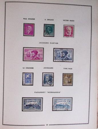 1849-1979, Collection de France en deux classeurs Moc,