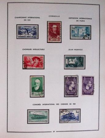 1849-1979, Collection de France en deux classeurs Moc,