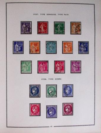 1849-1979, Collection de France en deux classeurs Moc,