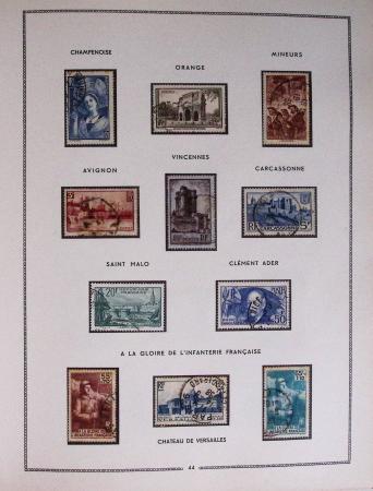 1849-1979, Collection de France en deux classeurs Moc,