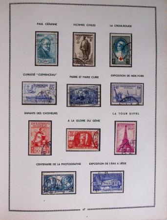 1849-1979, Collection de France en deux classeurs Moc,