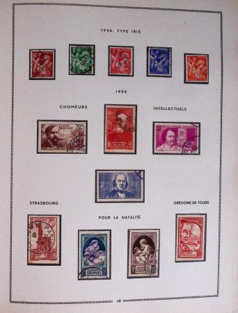 1849-1979, Collection de France en deux classeurs Moc,