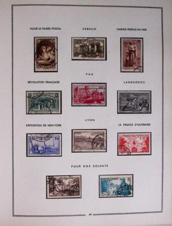 1849-1979, Collection de France en deux classeurs Moc,