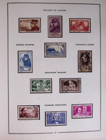 1849-1979, Collection de France en deux classeurs Moc,