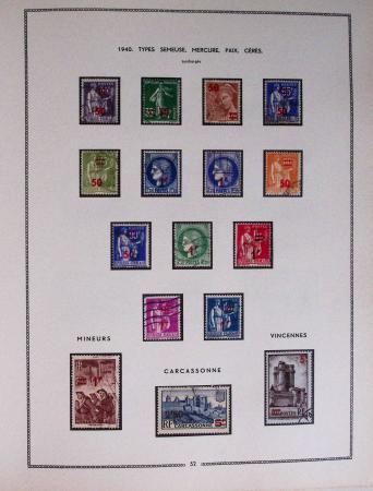 1849-1979, Collection de France en deux classeurs Moc,