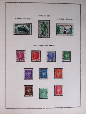 1849-1979, Collection de France en deux classeurs Moc,