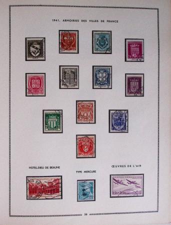 1849-1979, Collection de France en deux classeurs Moc,