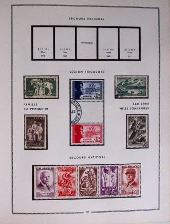 1849-1979, Collection de France en deux classeurs Moc,