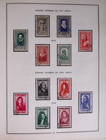 1849-1979, Collection de France en deux classeurs Moc,