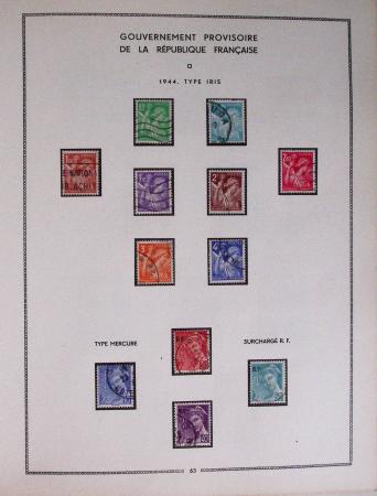 1849-1979, Collection de France en deux classeurs Moc,