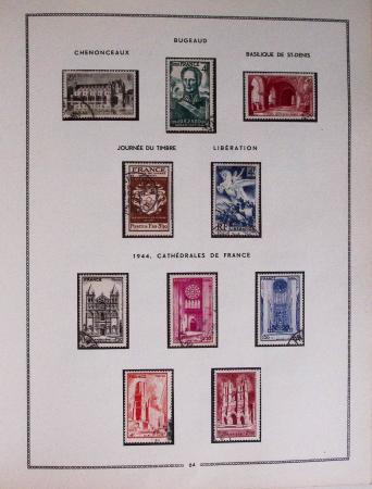 1849-1979, Collection de France en deux classeurs Moc,
