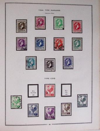 1849-1979, Collection de France en deux classeurs Moc,