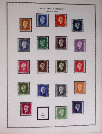 1849-1979, Collection de France en deux classeurs Moc,
