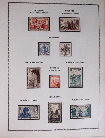 1849-1979, Collection de France en deux classeurs Moc,