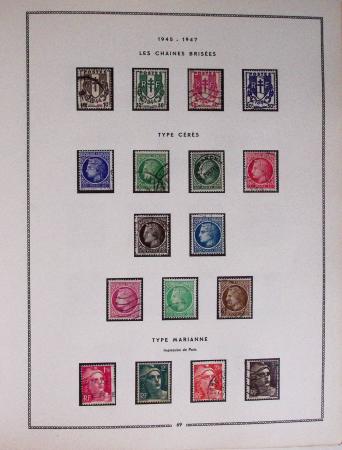 1849-1979, Collection de France en deux classeurs Moc,