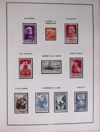 1849-1979, Collection de France en deux classeurs Moc,