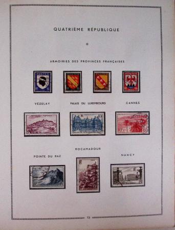 1849-1979, Collection de France en deux classeurs Moc,