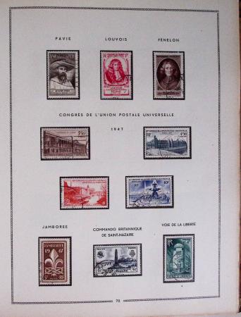 1849-1979, Collection de France en deux classeurs Moc,