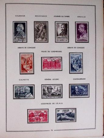 1849-1979, Collection de France en deux classeurs Moc,