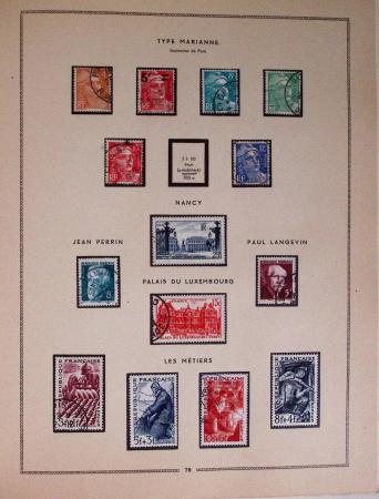 1849-1979, Collection de France en deux classeurs Moc,