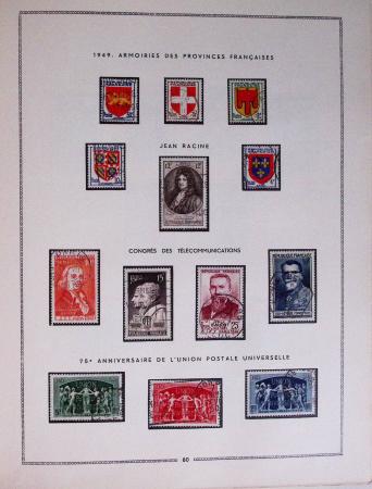 1849-1979, Collection de France en deux classeurs Moc,