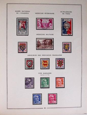 1849-1979, Collection de France en deux classeurs Moc,