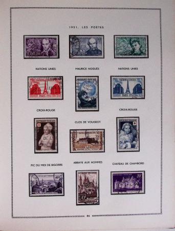 1849-1979, Collection de France en deux classeurs Moc,