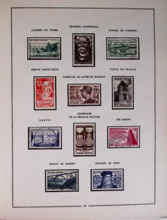 1849-1979, Collection de France en deux classeurs Moc,