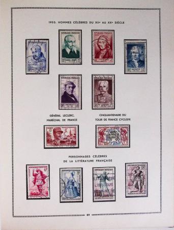 1849-1979, Collection de France en deux classeurs Moc,