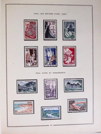 1849-1979, Collection de France en deux classeurs Moc,