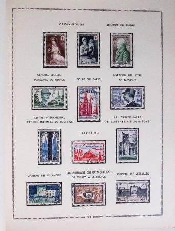 1849-1979, Collection de France en deux classeurs Moc,