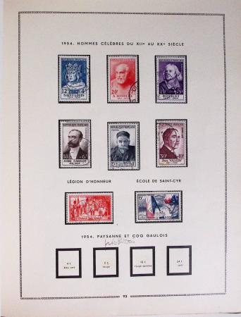 1849-1979, Collection de France en deux classeurs Moc,