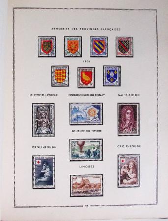 1849-1979, Collection de France en deux classeurs Moc,