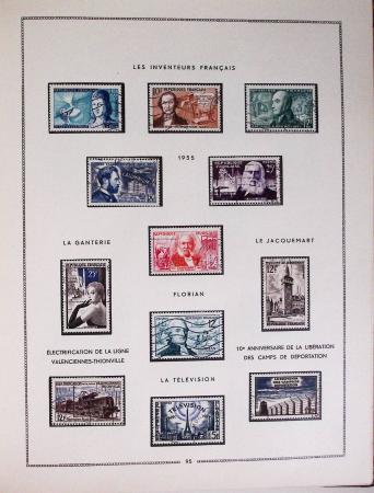 1849-1979, Collection de France en deux classeurs Moc,