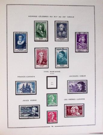 1849-1979, Collection de France en deux classeurs Moc,