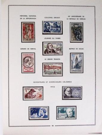 1849-1979, Collection de France en deux classeurs Moc,
