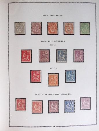 1849-1979, Collection de France en deux classeurs Moc,