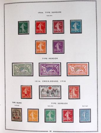 1849-1979, Collection de France en deux classeurs Moc,