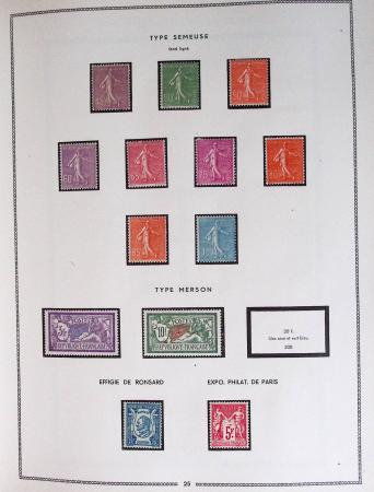 1849-1979, Collection de France en deux classeurs Moc,