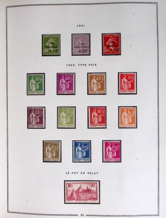 1849-1979, Collection de France en deux classeurs Moc,