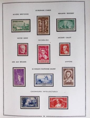1849-1979, Collection de France en deux classeurs Moc,
