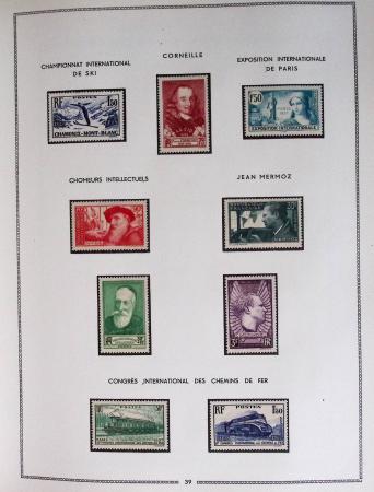 1849-1979, Collection de France en deux classeurs Moc,